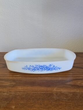 Vintage Federal Glass Casserole Dish Tote 11